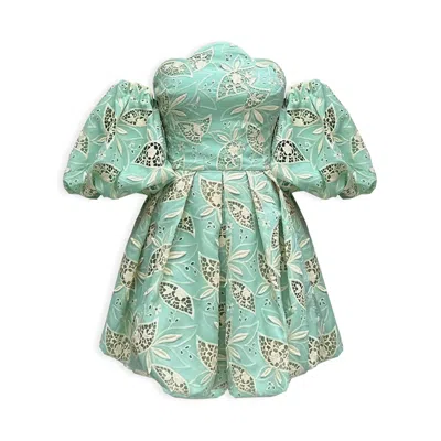Copurs Women's Blue Alexandra Dress - Mint