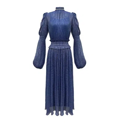 Copurs Women's Blue Cara Dress - Midi