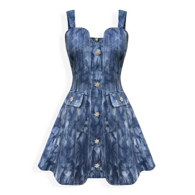 Copurs Women's Blue Serena Mini Dress
