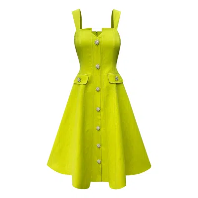 Copurs Women's Felicia Midi Dress - Green