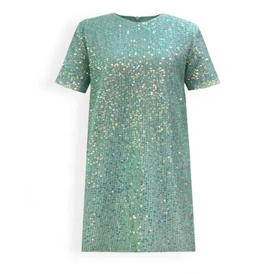 Copurs Women's Green Alya Sequin Dress - Mint