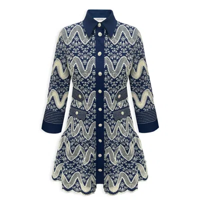 Copurs Women's Mumu Mini Dress - Navy Blue