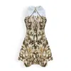 Copurs Women's Neutrals Fallon Mini Dress - Mocha In Yellow