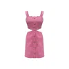 Copurs Women's Pink / Purple Kiara Mini Dress - Pink In Pink/purple