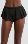 Coquette Skirted Boyshorts In Black