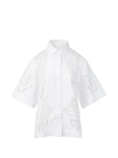 Cor Innes Sequin-embellished Shirt In White