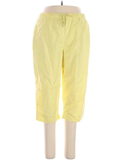 Pre-owned Coral Bay Casual Pants In Yellow