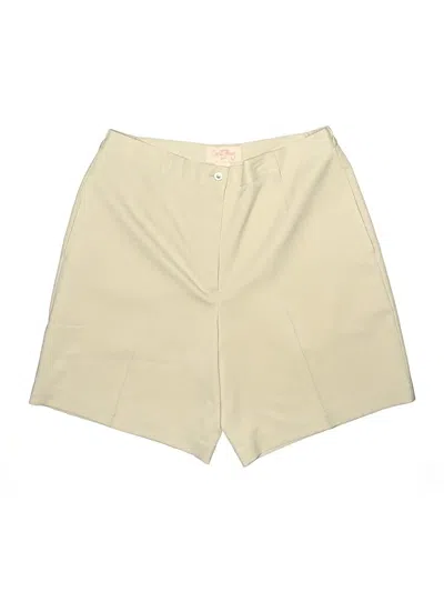 Pre-owned Coral Bay Khaki Shorts In Ivory