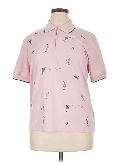 Pre-owned Coral Bay Short Sleeve Polo Shirt In Pink