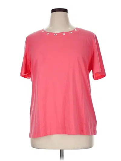 Pre-owned Coral Bay Short Sleeve T-shirt In Pink