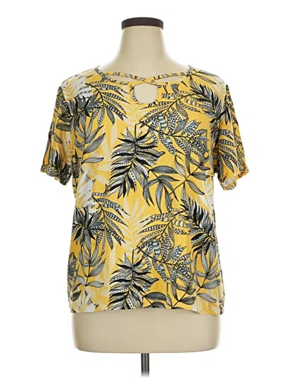 Pre-owned Coral Bay Short Sleeve T-shirt In Yellow