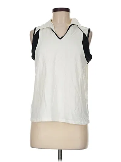 Pre-owned Coral Bay Sleeveless Blouse In Ivory