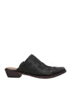 Coral Blue Woman Mules & Clogs Black Size 6 Soft Leather