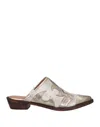 Coral Blue Woman Mules & Clogs White Size 9 Soft Leather In White