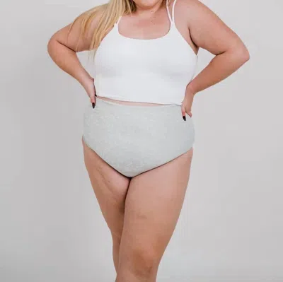 Coral Reef Swim Crisscross Back Swim Top In White In Multi