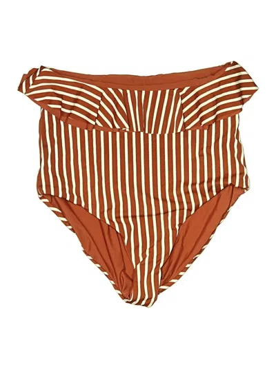 Pre-owned Coral Reef Swim Swimsuit Bottoms In Brown