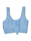 Coral Reef Swim Swimsuit Top Blue Swimwear In Blue