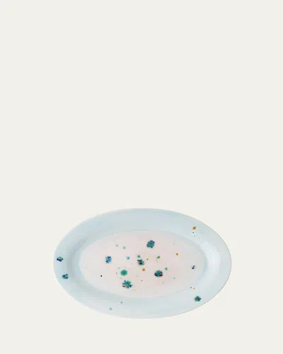 Coralla Maiuri Four Seasons Winter Oval Rim Platter In Multi