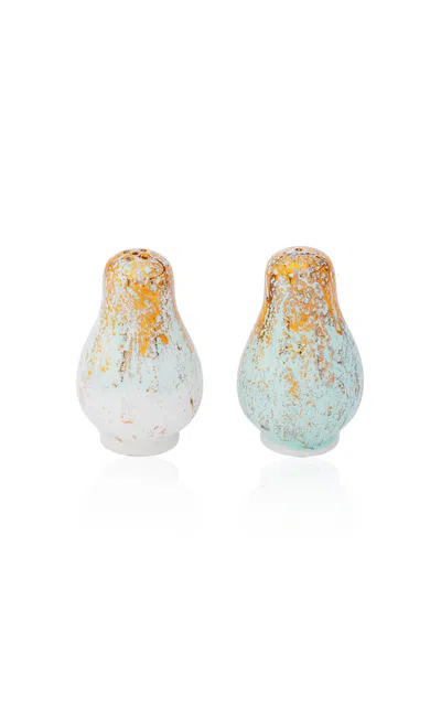 Coralla Maiuri Golden Ash Mint Salt & Pepper In Multi