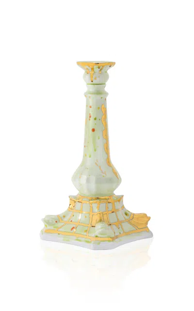Coralla Maiuri Livia's Candleholder Green In Multi
