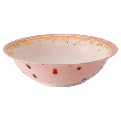 Pre-owned Coralla Maiuri Palm Beach Salad Bowl In Gold