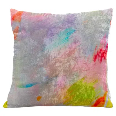 Pre-owned Coralla Maiuri Rainbow Dream Cushion In Brown