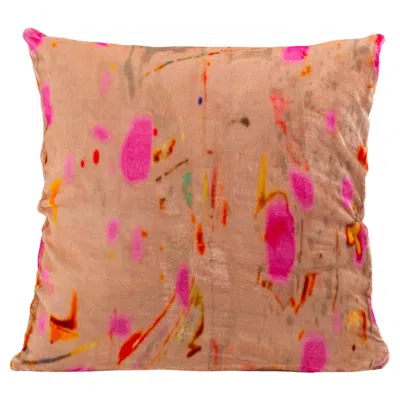 Pre-owned Coralla Maiuri Sunset Dream Cushion In Orange