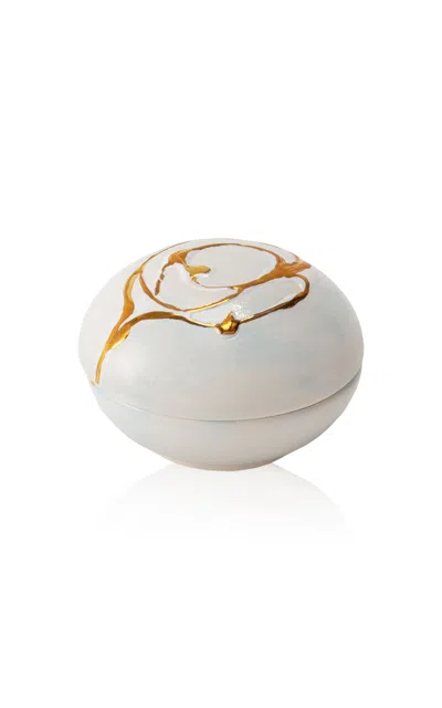 Coralla Maiuri White Bud Small Box In Multi