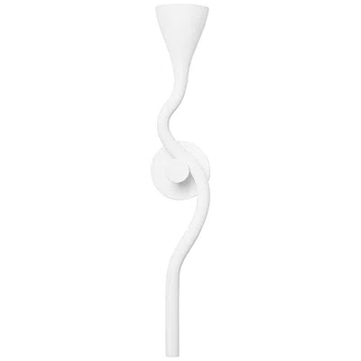 Corbett 26" High Gesso White Wall Sconce