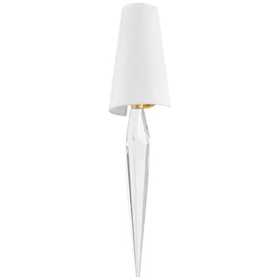 Corbett Alps 27 3/4" High Vintage Polished Brass Wall Sconce