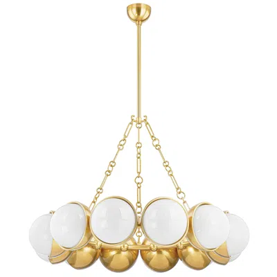 Corbett Althea 43in. Vintage Polished Brass 12 Lt. Chandelier