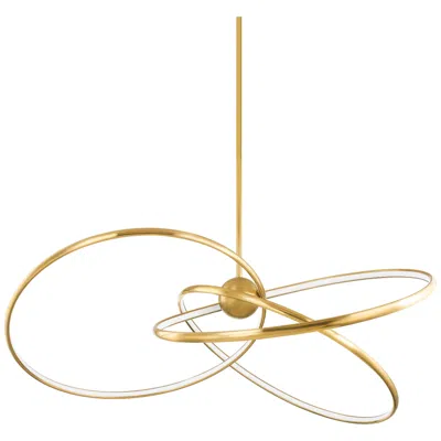 Corbett Alula 60in. Vintage Brass 3 Lt. Chandelier