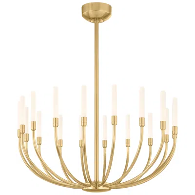 Corbett Amalthea Chandelier 28 Inch In Vintage Brass