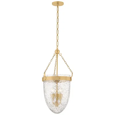 Corbett Angus Lantern 12.5 Inch In Vintage Brass