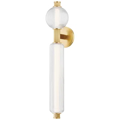 Corbett Atom 27 1/2"h Vintage Brass 2-light Led Wall Sconce