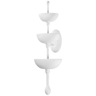 Corbett Aura Gesso White 6 Light Wall Sconce