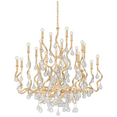 Corbett Aveline Gold Leaf 20 Light Chandelier