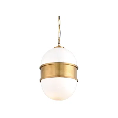 Corbett Broomley 14" Wide Vintage Brass Pendant Light