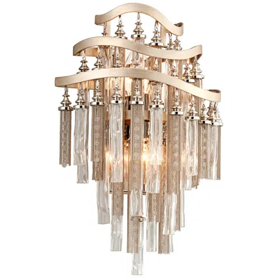 Corbett Chimera 17 1/2" High Silver Leaf Wall Sconce
