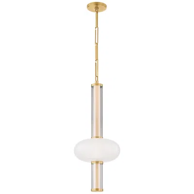 Corbett Corbin Pendant 11.5 Inch In Vintage Brass