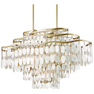 Corbett Dolce Capiz Shell 42" Wide Island Light