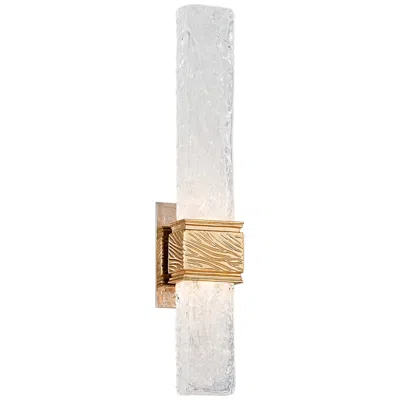 Corbett Freeze 21 1/2" High Gold Leaf Led Wall Sconce