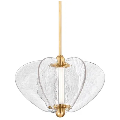 Corbett Freya 20 1/4" Wide Vintage Brass Pendant Light
