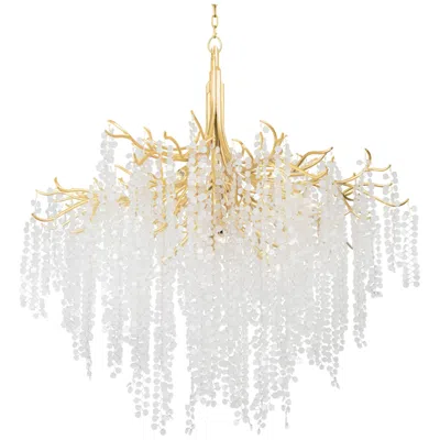 Corbett Genoa 48.75in. Gold Leaf 12 Lt. Chandelier