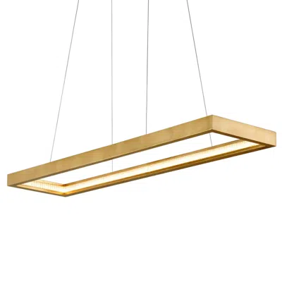 Corbett Jasmine 60" Wide Gold Leaf Led Kitchen Island Light Pendant