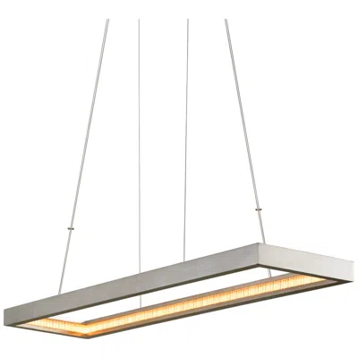Corbett Jasmine 60" Wide Silver Leaf Led Island Pendant
