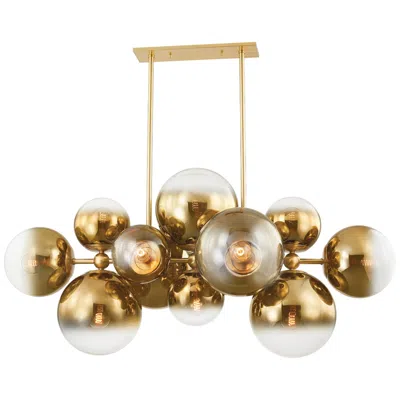 Corbett Kyoto Vintage 12 Light Island In Gold