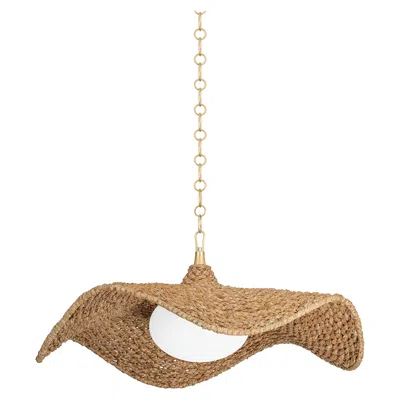 Corbett Levene 41 1/4"w Vintage Gold Leaf Pendant Lighting