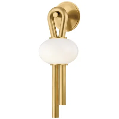 Corbett Lighting  Ala 7.25" 1 Lt. Vintage Brass Wall Sconce