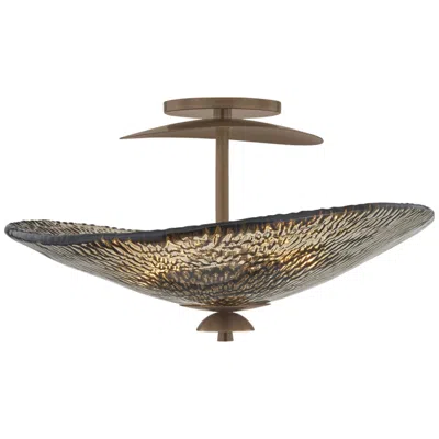 Corbett Lighting Alba Semi Flush Old World Brass